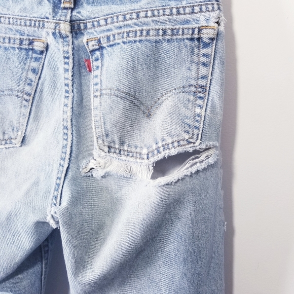 Vintage Destroyed Grungy Levi's 505 Jeans Size 31 - Picture 4 of 9